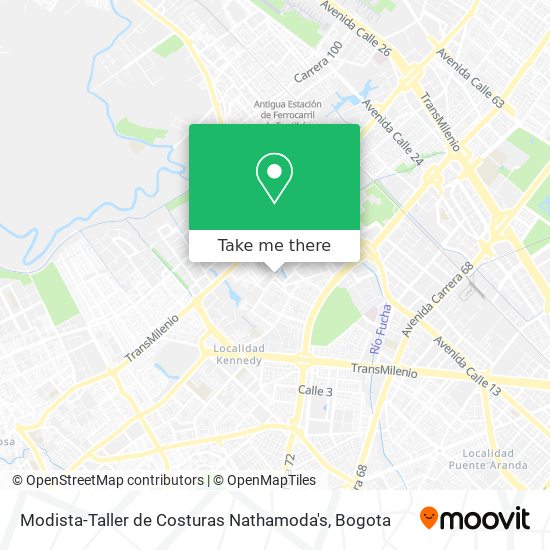 Mapa de Modista-Taller de Costuras Nathamoda's