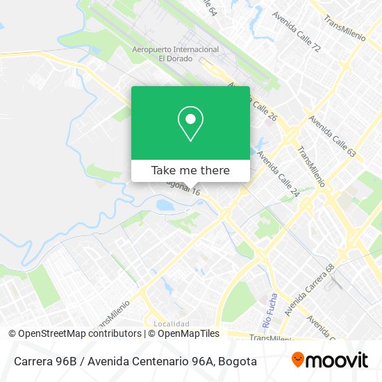 Carrera 96B / Avenida Centenario 96A map