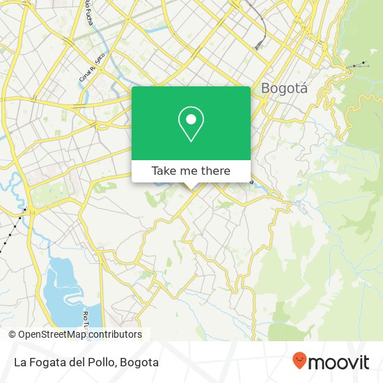 Mapa de La Fogata del Pollo, 37 Calle 27 Sur 10A Rafael Uribe, Bogotá, 111821