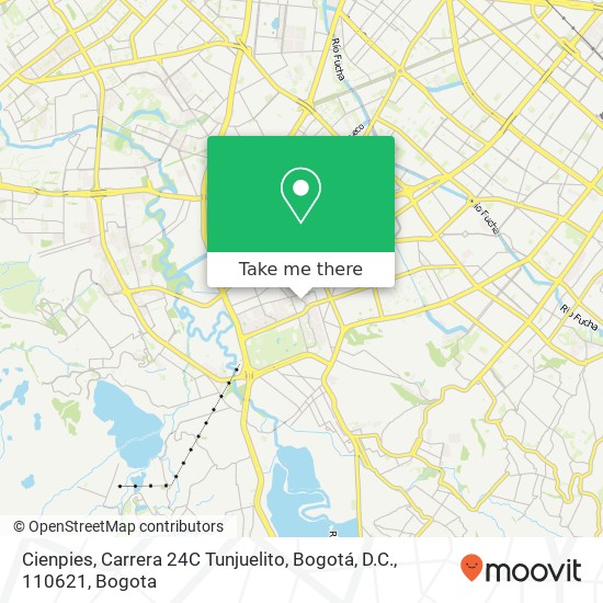 Mapa de Cienpies, Carrera 24C Tunjuelito, Bogotá, D.C., 110621