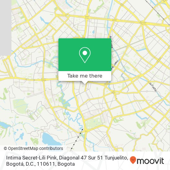 Intima Secret-Lili Pink, Diagonal 47 Sur 51 Tunjuelito, Bogotá, D.C., 110611 map