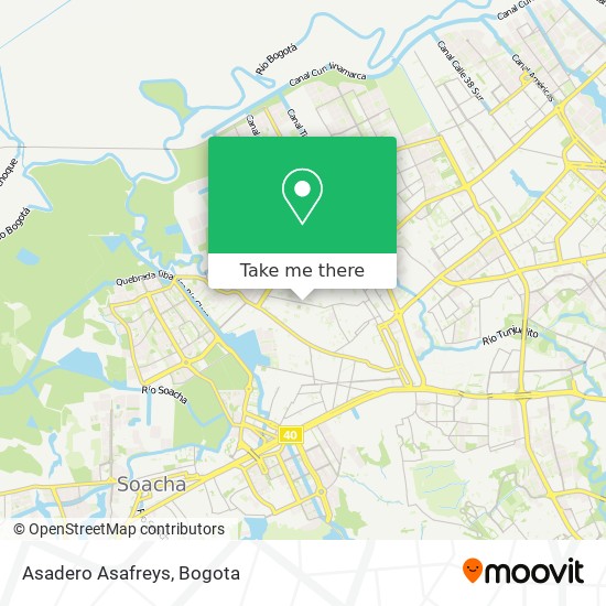 Asadero Asafreys map