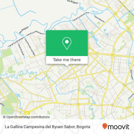 Mapa de La Gallina Campesina del Byuen Sabor, 3 Calle 46 Sur 81 Kennedy, Bogotá, 110861