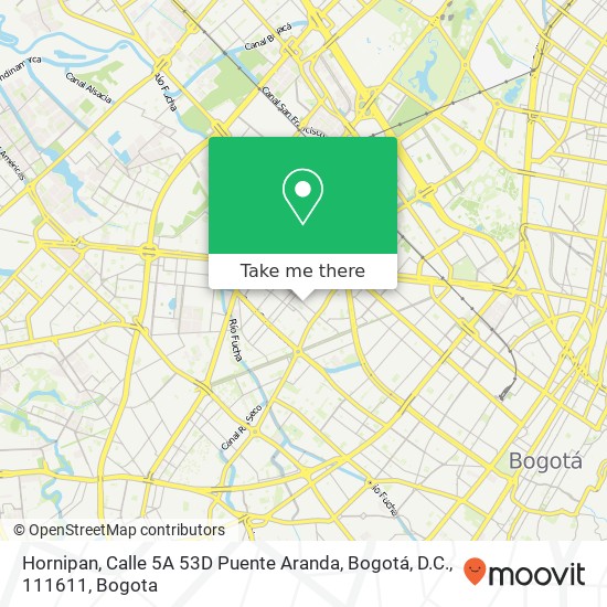 Hornipan, Calle 5A 53D Puente Aranda, Bogotá, D.C., 111611 map