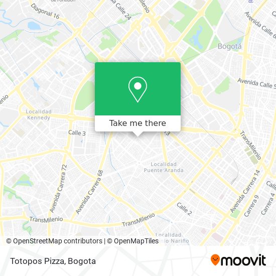 Totopos Pizza map