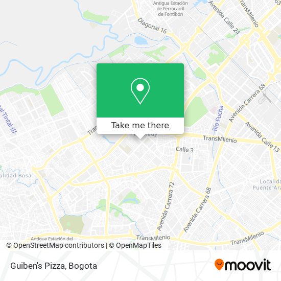 Mapa de Guiben's Pizza