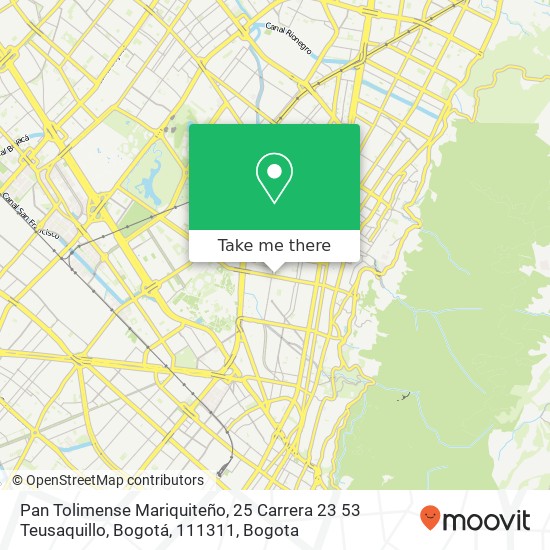 Pan Tolimense Mariquiteño, 25 Carrera 23 53 Teusaquillo, Bogotá, 111311 map