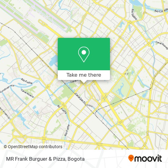 MR Frank Burguer & Pizza map