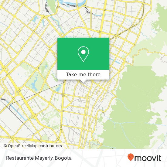 Mapa de Restaurante Mayerly, 25 Carrera 20 68A Barrios Unidos, Bogotá, 111221