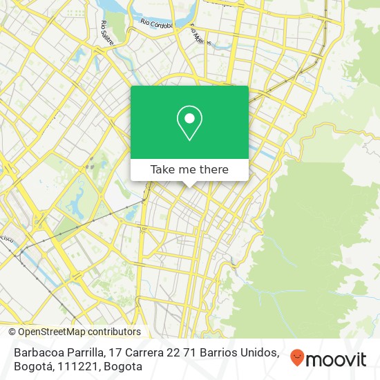 Barbacoa Parrilla, 17 Carrera 22 71 Barrios Unidos, Bogotá, 111221 map