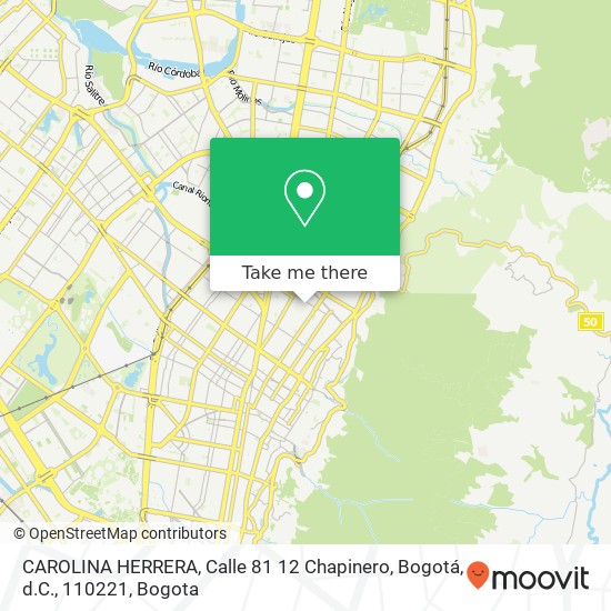 CAROLINA HERRERA, Calle 81 12 Chapinero, Bogotá, d.C., 110221 map