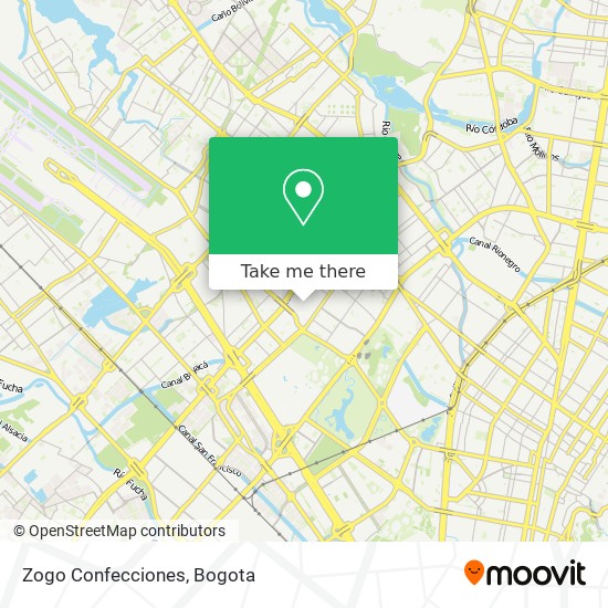 Zogo Confecciones map