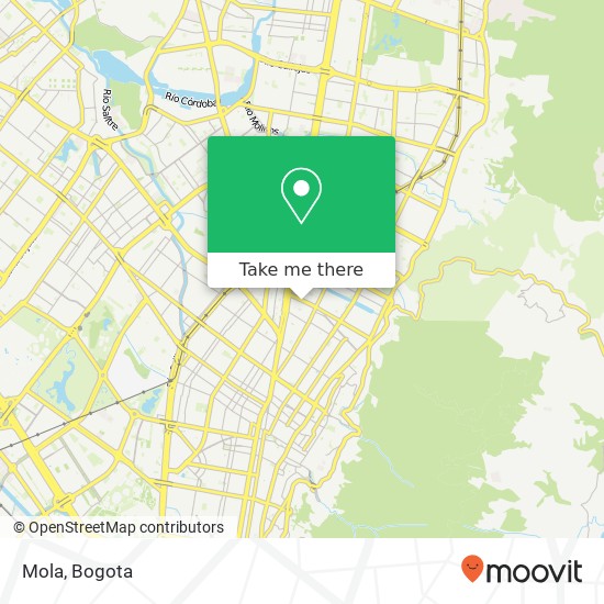 Mapa de Mola, 45 Avenida Calle 85 18 Chapinero, Bogotá, 110221
