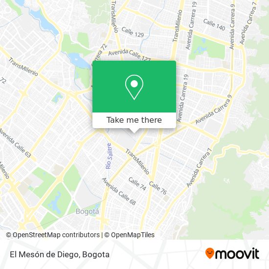 El Mesón de Diego map