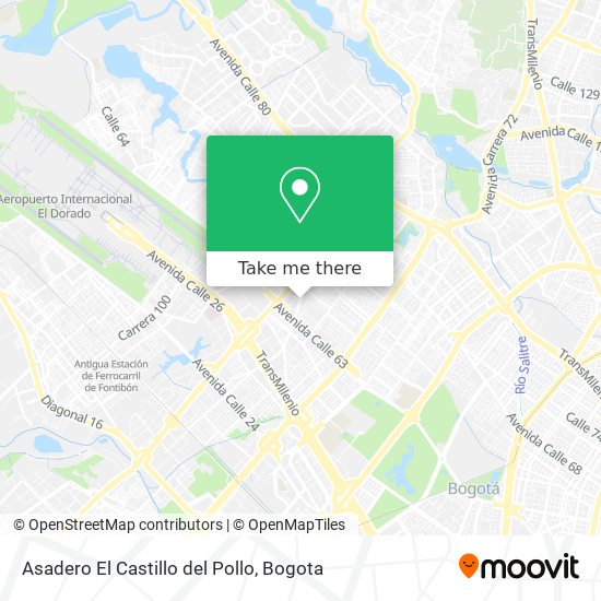 Asadero El Castillo del Pollo map