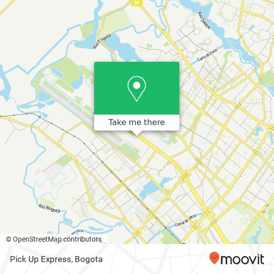 Pick Up Express, Aeropuerto El Dorado Fontibón, Bogotá, d.C., 110911 map