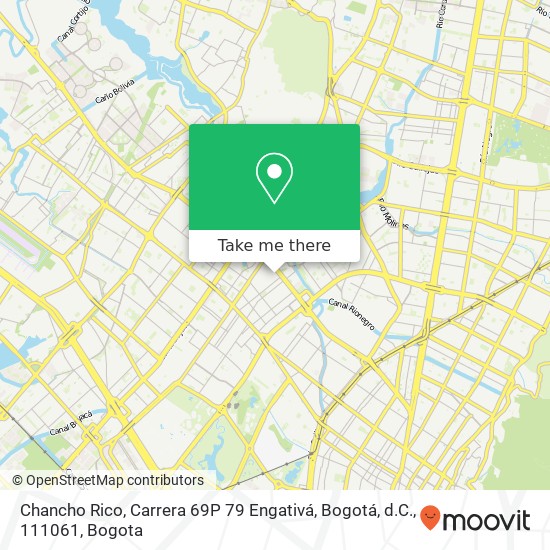 Chancho Rico, Carrera 69P 79 Engativá, Bogotá, d.C., 111061 map