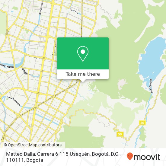 Matteo Dalla, Carrera 6 115 Usaquén, Bogotá, D.C., 110111 map