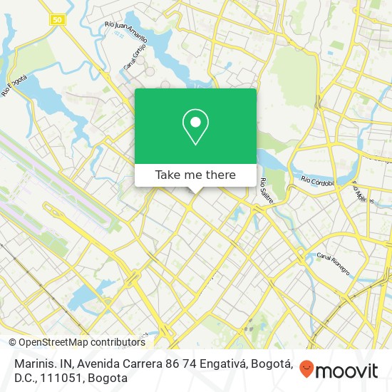 Marinis. IN, Avenida Carrera 86 74 Engativá, Bogotá, D.C., 111051 map