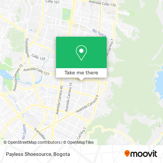 Payless Shoesource map