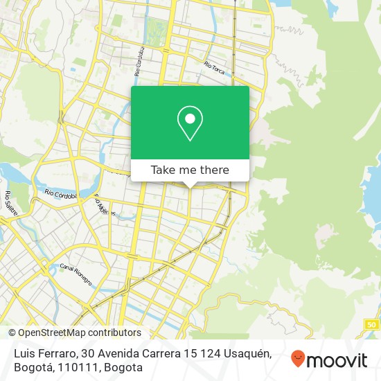 Luis Ferraro, 30 Avenida Carrera 15 124 Usaquén, Bogotá, 110111 map