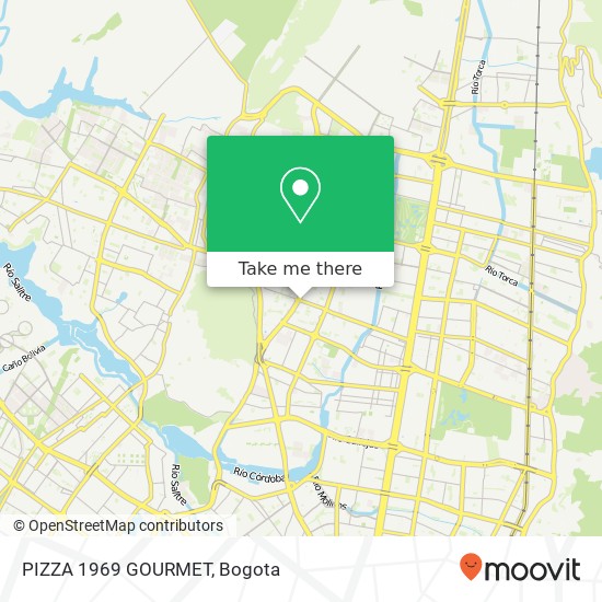 Mapa de PIZZA 1969 GOURMET, 95 Carrera 59A 136 Suba, Bogotá, D.C., 111111