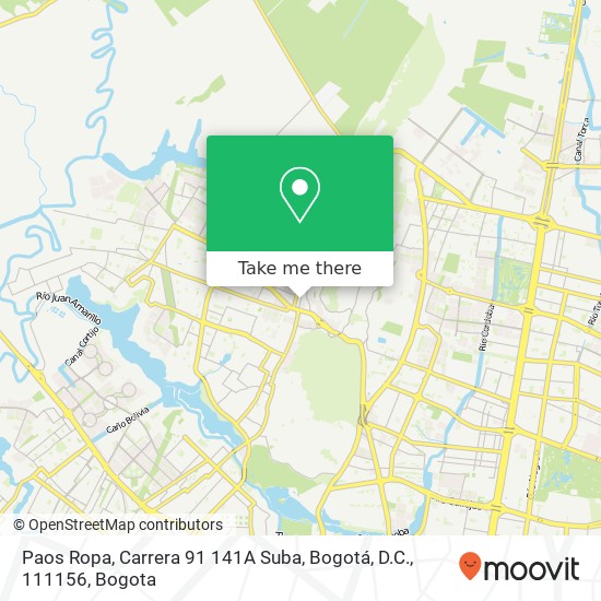 Paos Ropa, Carrera 91 141A Suba, Bogotá, D.C., 111156 map