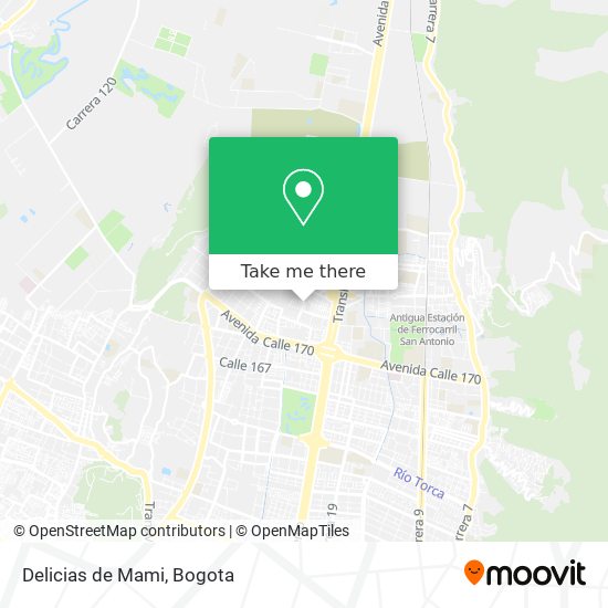 Delicias de Mami map