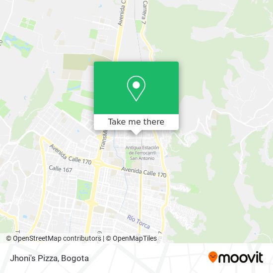 Jhoni's Pizza map