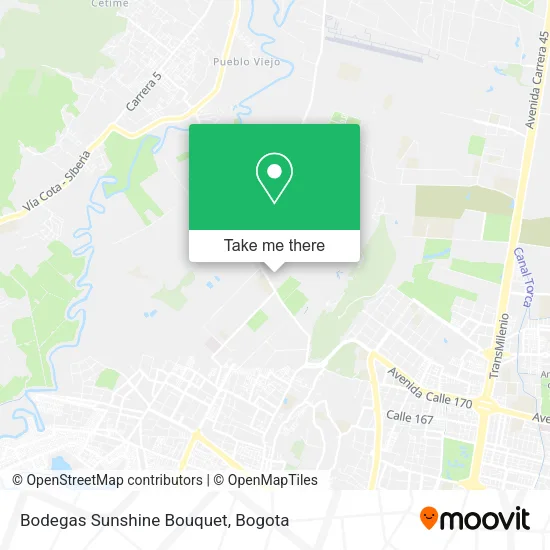 Bodegas Sunshine Bouquet map