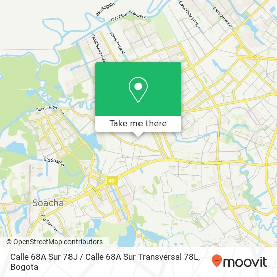 Calle 68A Sur 78J / Calle 68A Sur Transversal 78L map
