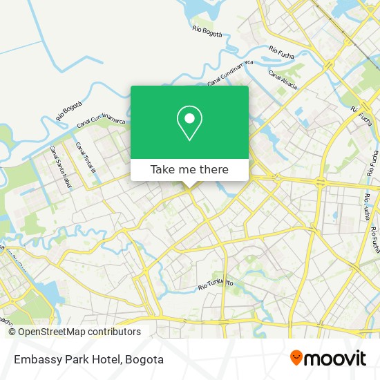 Mapa de Embassy Park Hotel