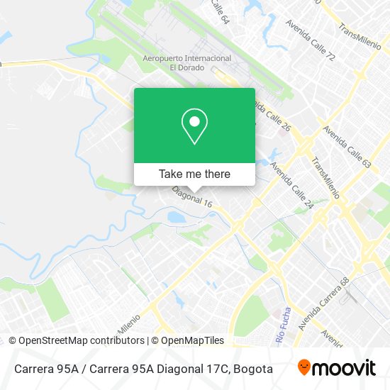 Carrera 95A / Carrera 95A Diagonal 17C map