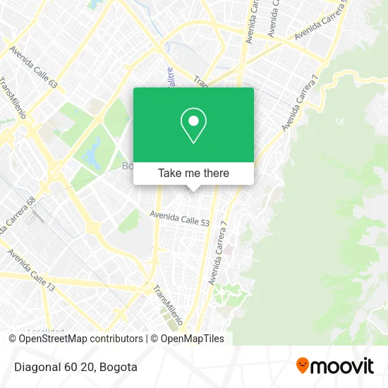 Mapa de Diagonal 60 20
