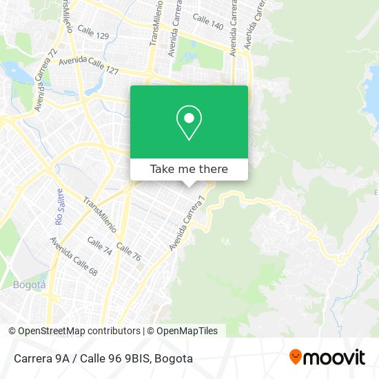 Mapa de Carrera 9A / Calle 96 9BIS