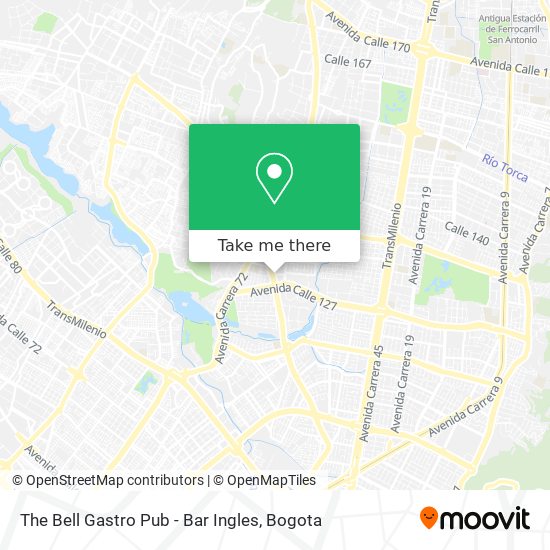 The Bell Gastro Pub - Bar Ingles map