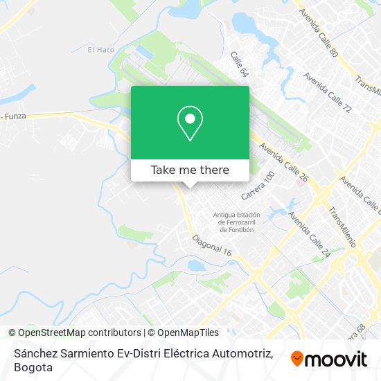 Mapa de Sánchez Sarmiento Ev-Distri Eléctrica Automotriz