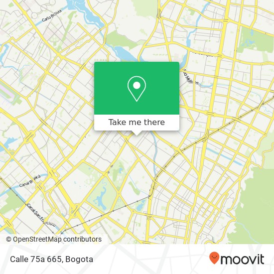 Calle 75a 665 map