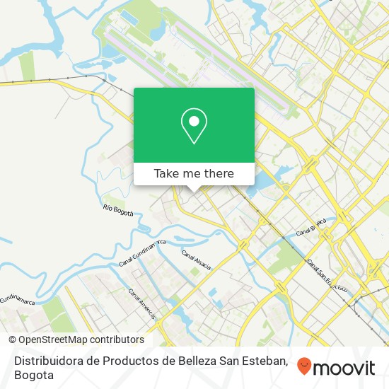 Distribuidora de Productos de Belleza San Esteban map