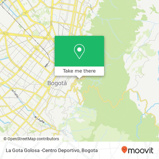 Mapa de La Gota Golosa -Centro Deportivo