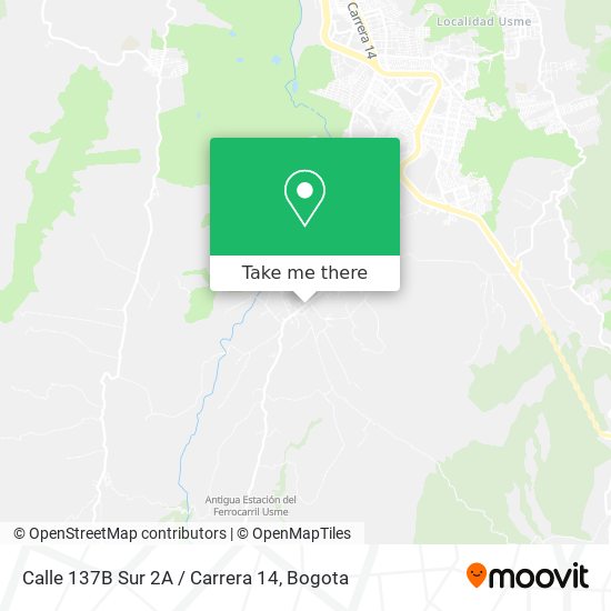 Mapa de Calle 137B Sur 2A / Carrera 14