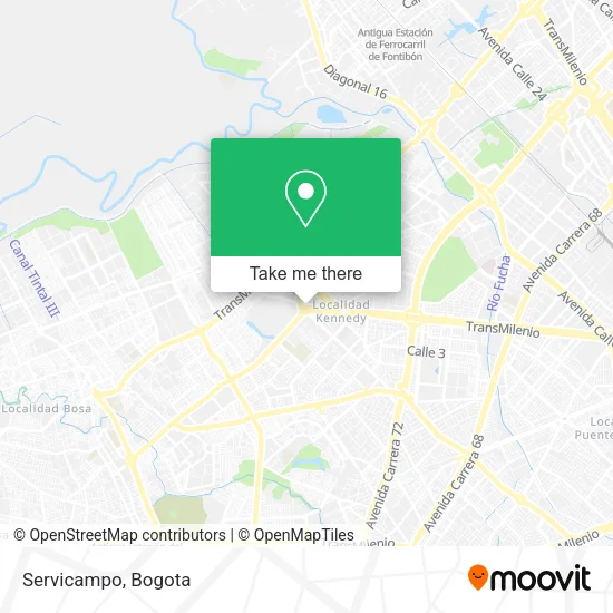 Servicampo map