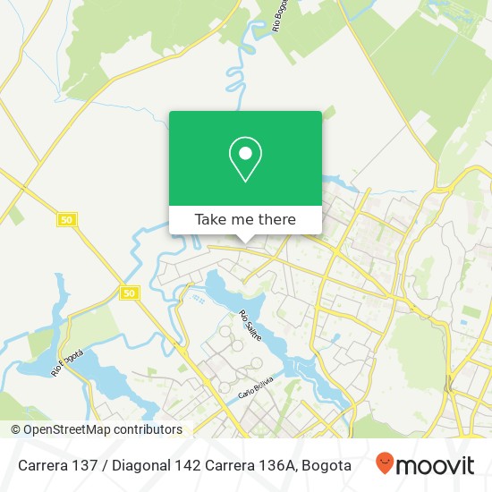 Carrera 137 / Diagonal 142 Carrera 136A map