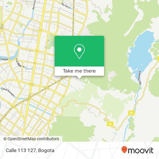 Calle 113 127 map