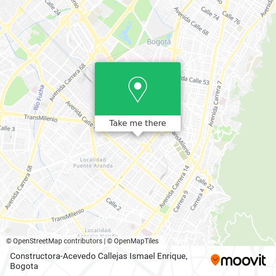 Mapa de Constructora-Acevedo Callejas Ismael Enrique