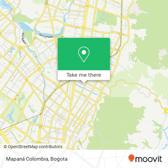 Mapaná Colombia map