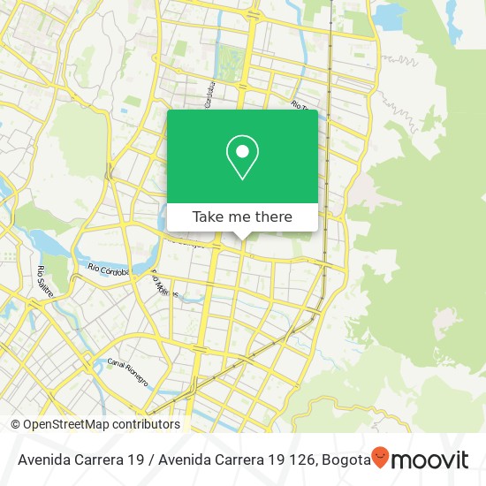 Avenida Carrera 19 / Avenida Carrera 19 126 map
