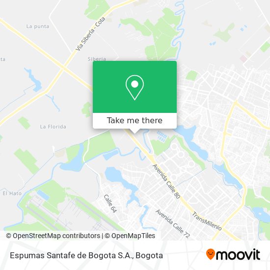 Espumas Santafe de Bogota S.A. map