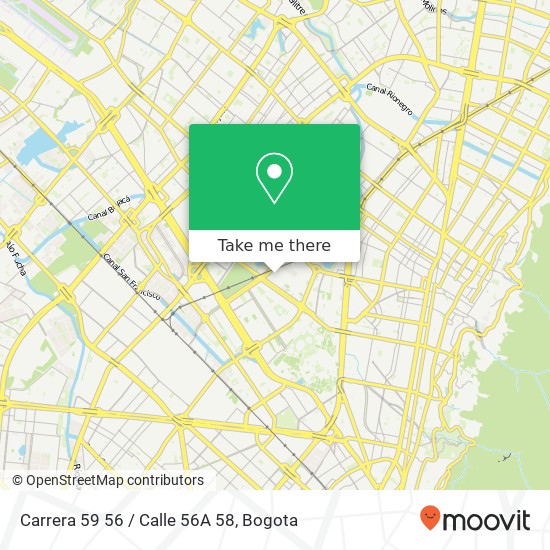 Carrera 59 56 / Calle 56A 58 map