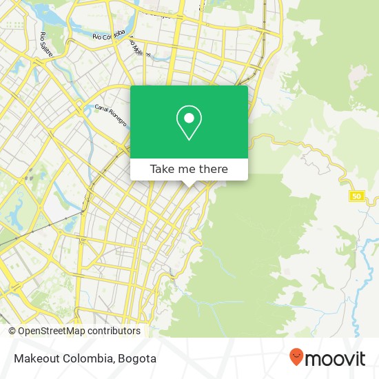 Makeout Colombia map